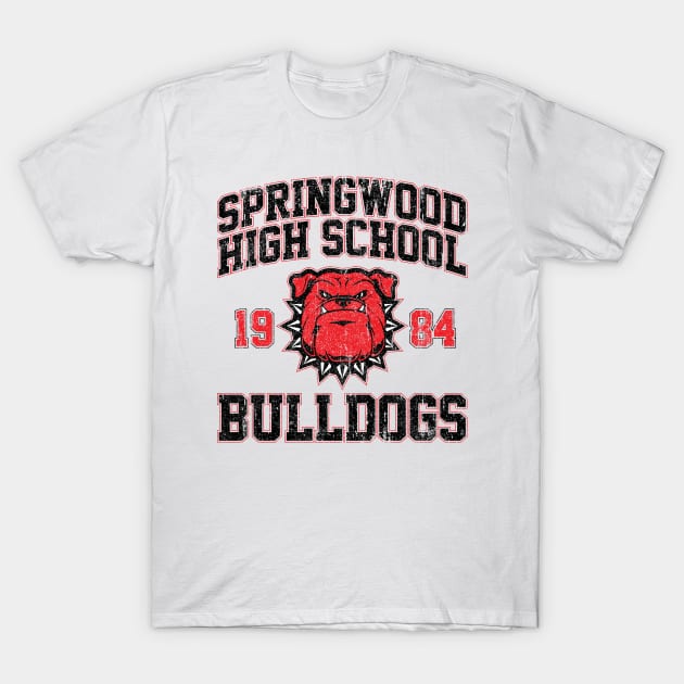 Springwood High School Bulldogs (Variant) T-Shirt by huckblade